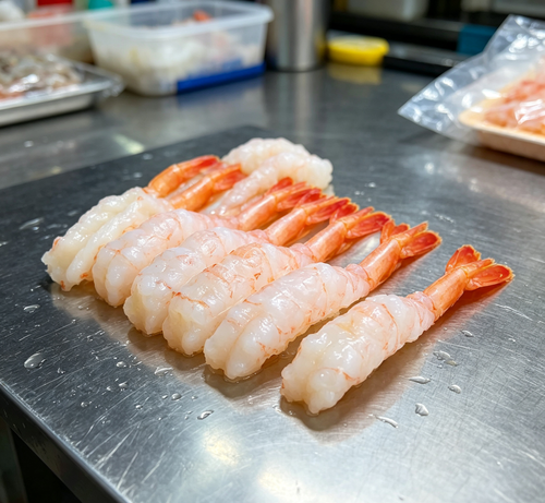 Cooked Arctic Sweet Shrimp